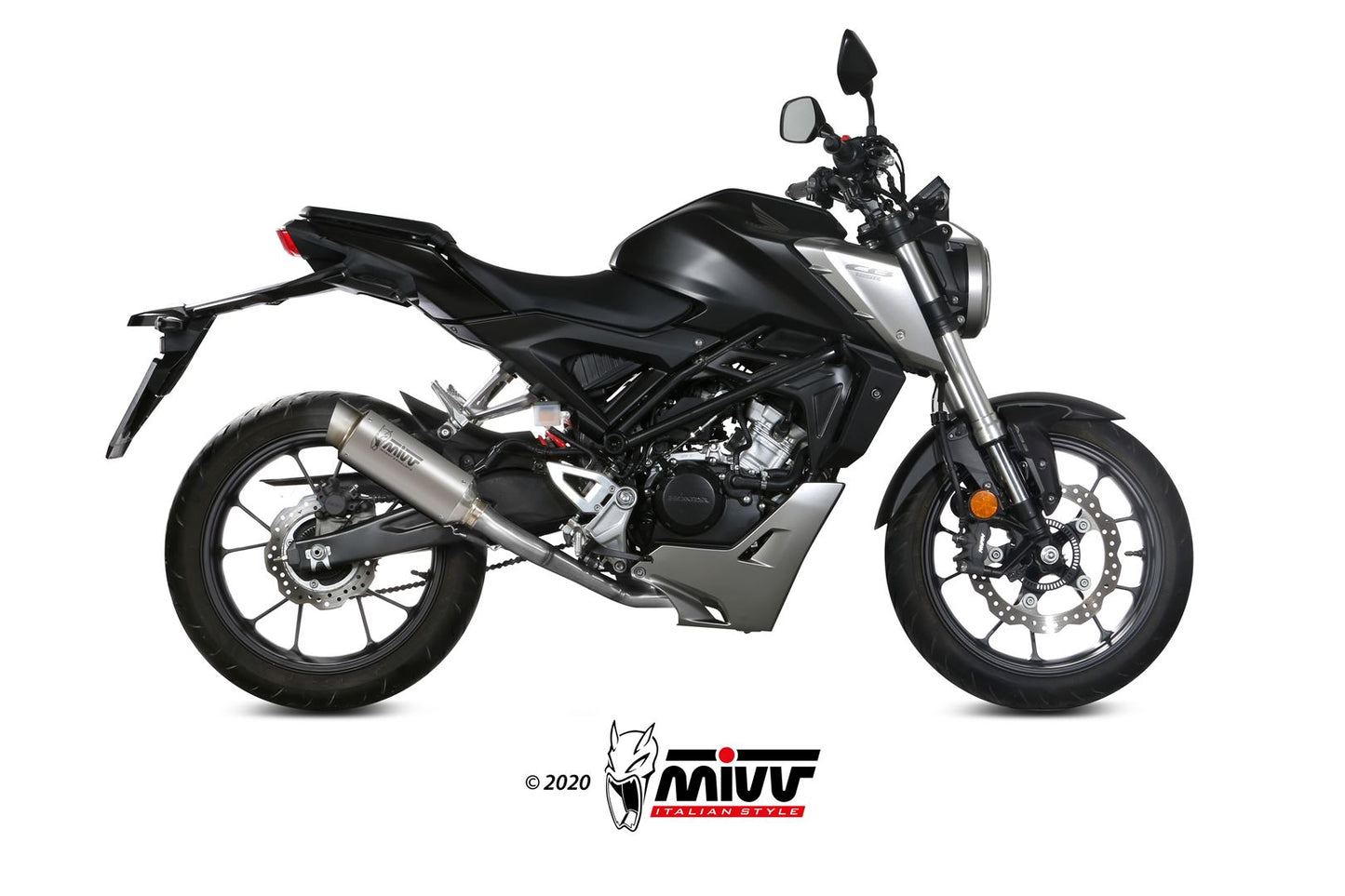 MIVV Full System 1x1, GPpro Titan, Standard Exhaust For Honda CB 125 R 2018-2020