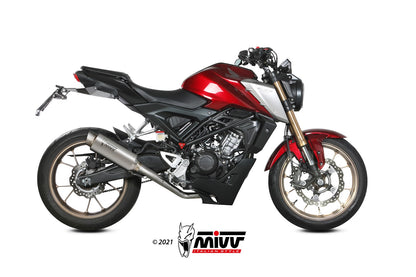MIVV Full System 1x1, GPpro Titan, Alto/High up Exhaust For Honda CB 125 R 2021