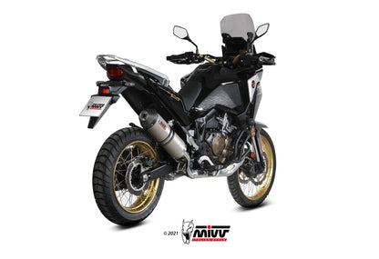 MIVV Slip-on, Oval Titan, Standard Exhaust For Honda CRF 1100 L Africa Twin 2020-2022