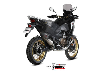 MIVV Slip-on, Oval Titan, Standard Exhaust For Honda CRF 1100 L Africa Twin 2020-2022