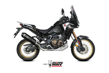 MIVV Slip-on, Speed Edge Black, Standard Exhaust For Honda CRF 1100 L Africa Twin 2020-2022