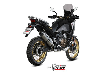 MIVV Slip-on, Speed Edge Stainless Steel, Standard Exhaust For Honda CRF 1100 L Africa Twin 2020-2022