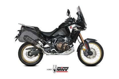 MIVV Slip-on, Speed Edge Stainless Steel, Standard Exhaust For Honda CRF 1100 L Africa Twin 2020-2022