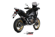 MIVV Slip-on, Oval Black, Standard Exhaust For Honda CRF 1100 L Africa Twin 2020-2022