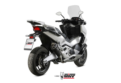 MIVV Slip-on, Oval Carbon, Standard Exhaust For Yamaha Tenere 700 2019-2022