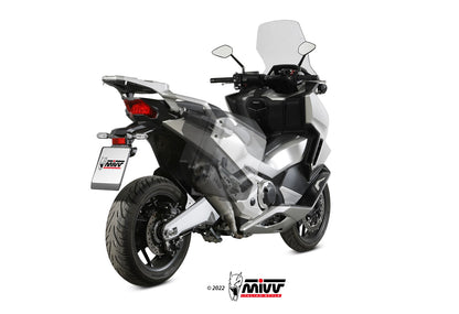 MIVV Slip-on, Delta Race Stainless Steel, Standard Exhaust For Honda Forza 750 2021-2022