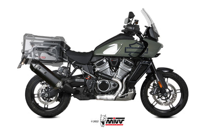 MIVV Slip-on, Speed Edge Black, Standard Exhaust For Harley Davidson Pan America/ Special 2021-2022