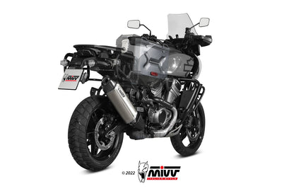 MIVV Slip-on, Speed Edge Titanium, Standard Exhaust For Harley Davidson Pan America/ Special 2021-2022