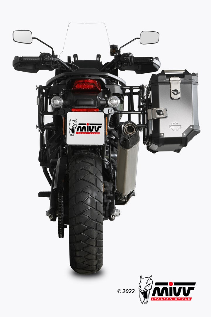 MIVV Slip-on, Speed Edge Titanium, Standard Exhaust For Harley Davidson Pan America/ Special 2021-2022