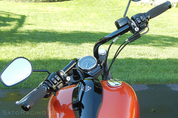 Sato Racing Helmet Lock for Harley Davidson - Handlebar mount (one inch bar diameter)