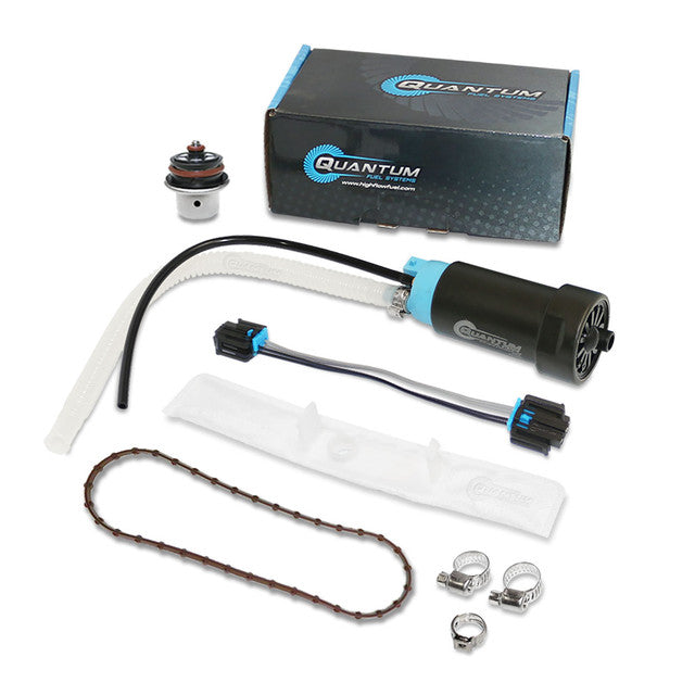Quantum Fuel Systems OEM Replacement In-Tank EFI Fuel Pump w/ Fuel Pressure Regulator, Tank Seal, Strainer for the Harley Davidson Electra Glide '08-22, Street Glide Trike '10-11 & etc.