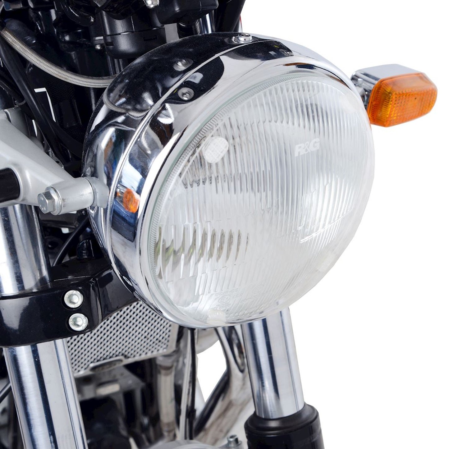R&G Racing Headlight Shield for Ducati Scrambler 1100 '18-'22 and Royal Enfield 650 Interceptor '19-'21, 650 Continental GT '19-'22