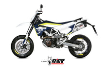 MIVV Full System 1x1, Oval Stainless Steel, Exhaust For Husqvarna 701 Enduro / Supermoto 2017-2020