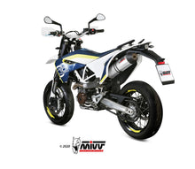 MIVV Full System 1x1, Oval Stainless Steel, Exhaust For Husqvarna 701 Enduro / Supermoto 2017-2020