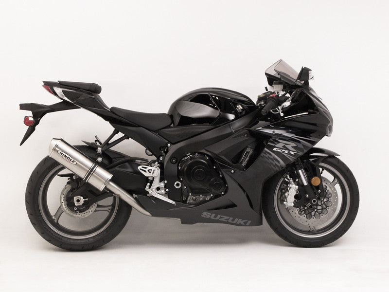 Hindle Exhaust for Suzuki GSXR600 / 750 (11+) with Evolution Carbon Fiber Muffler w/ Carbon Tip