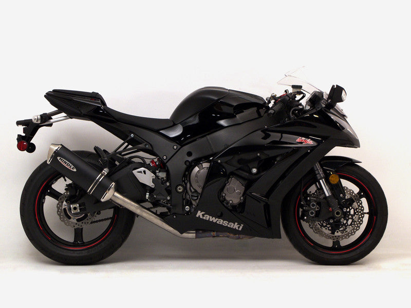 Hindle Exhaust for Kawasaki ZX10 (11-15) with Evolution Titanium Muffler w/ Black Ceramic Tip