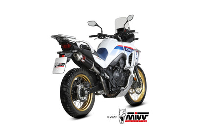 MIVV Slip-on, Dakar Stainless Steel, Standard Exhaust For Honda Transalp XL750 (2023+)