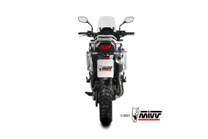 MIVV Slip-on, Dakar Stainless Steel, Standard Exhaust For Honda Transalp XL750 (2023+)