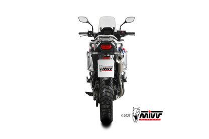 MIVV Slip-on, Dakar Stainless Steel, Standard Exhaust For Honda Transalp XL750 (2023+)