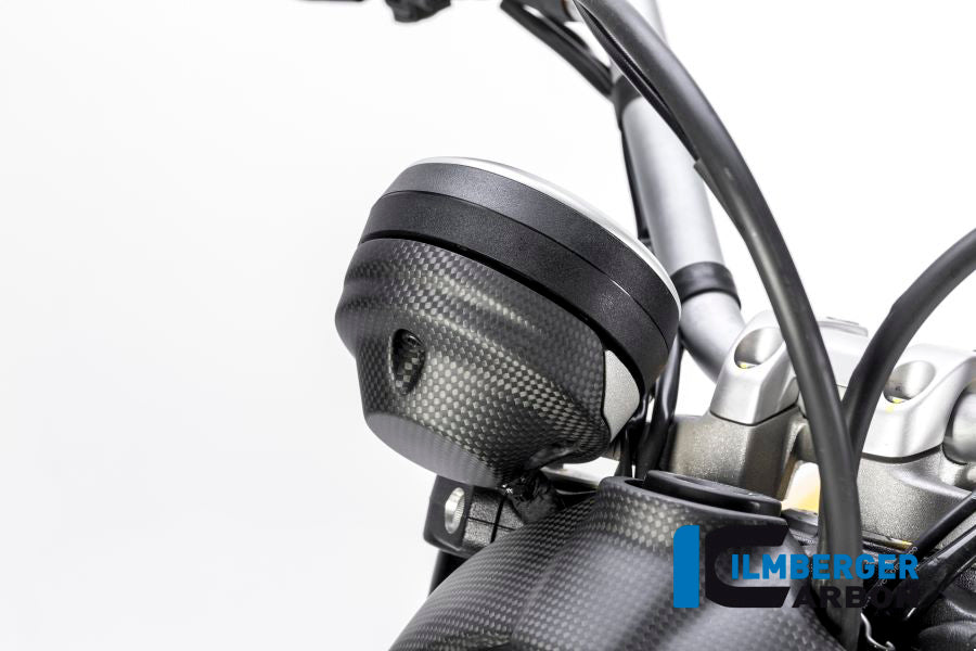 Ilmberger Carbon Instrument Cover for the Ducati Scrambler '1100 '17 / Scrambler Icon '14-25 / Scrambler Cafe Racer '14-23 ETC