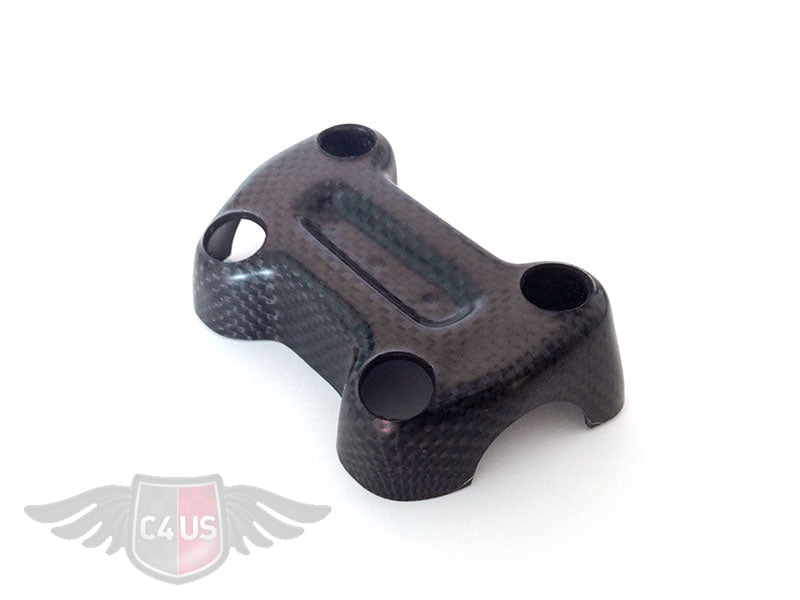 Carbon4us Carbon Fiber Handlebar Clamp Cover for Ducati Monster 696 / 796 / 1100