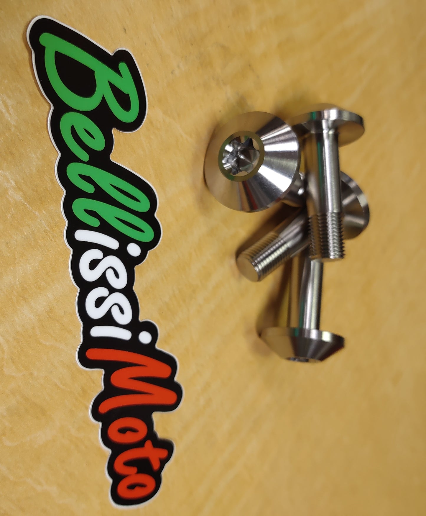 TPO Titanium Wide Head Bolt - M12x1.0, 43mm Long