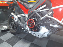 CNC Racing Bi-Color Clear Wet Clutch Cover BASE for the Ducati Multistrada 1200/1260 (2015+) and XDiavel / Diavel 1260