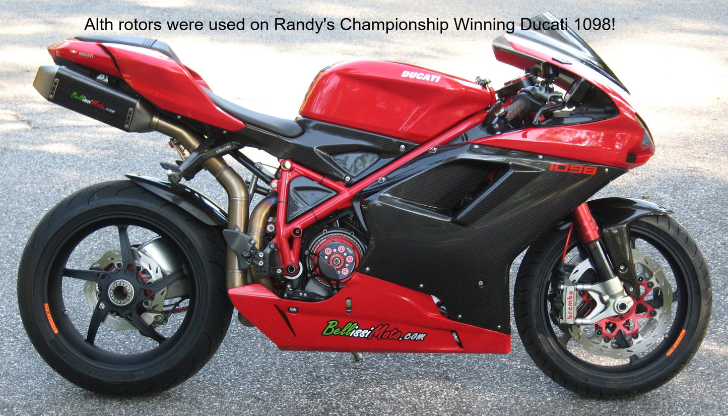 Alth 'Street' version Front Brake Rotor Pair for Bikes Without Traction Control / ABS