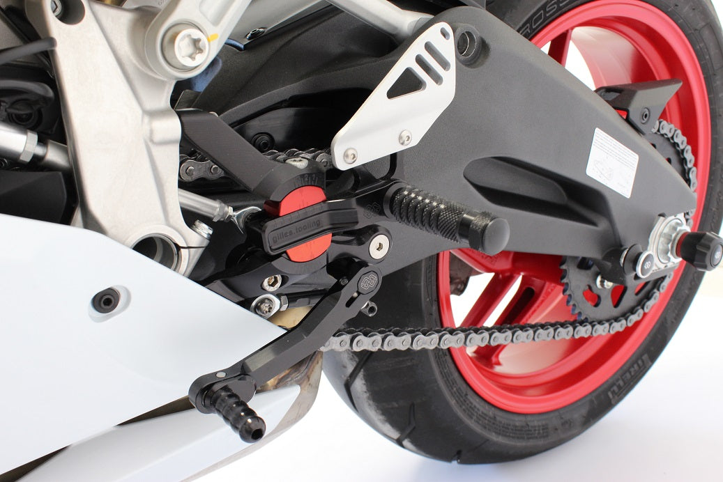 Gilles VCR38GT Rearsets for the Ducati Panigale V2 / 959