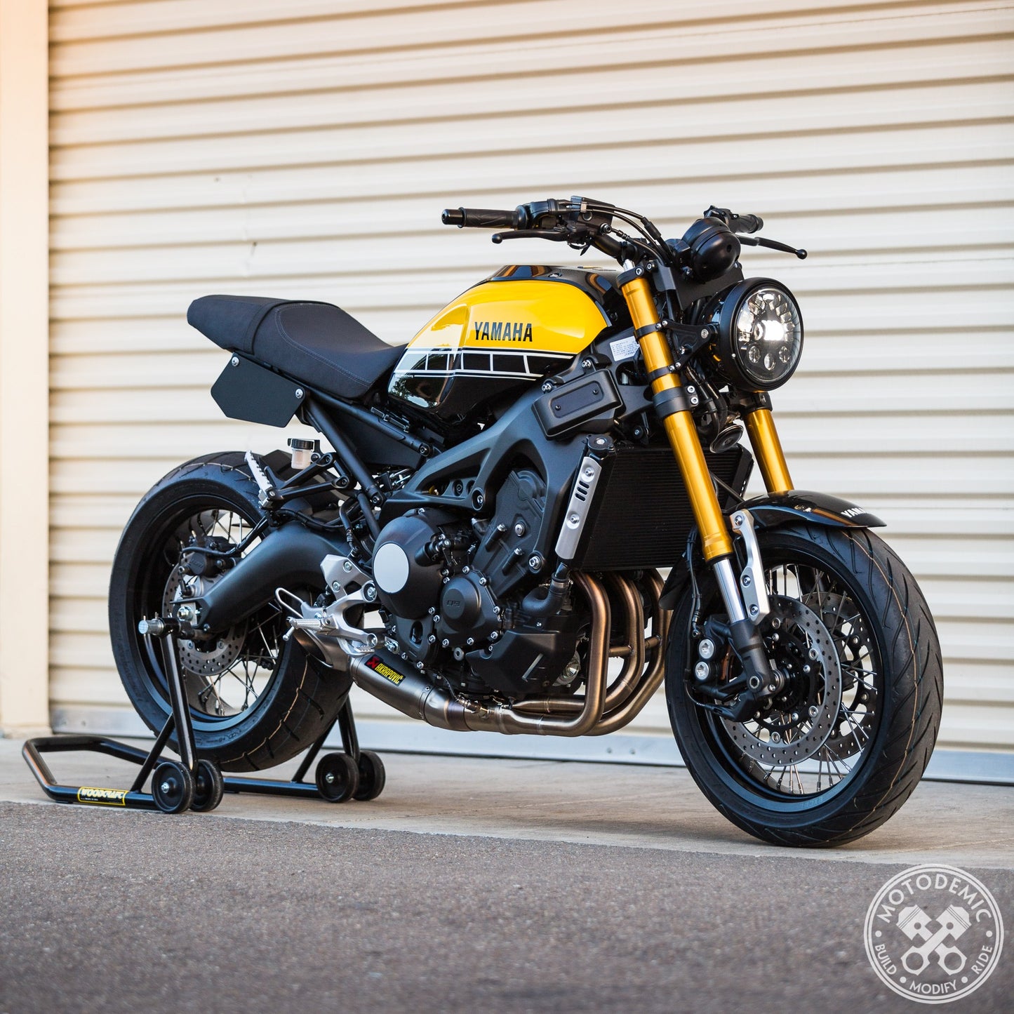Motodemic LED and Round Halogen Headlight Conversion Kit for the Yamaha XSR900
