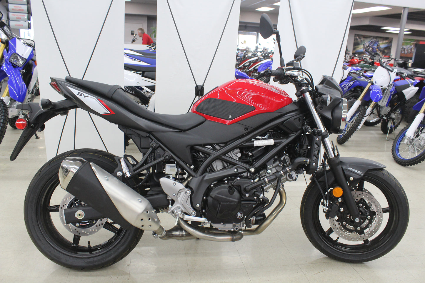 TechSpec Tank Grip Pads for the Suzuki SV650 (2016+)  - Half Tank pad kit