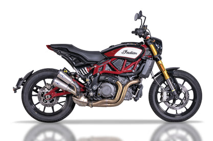 QD Exhaust Twin V-PERFORMANCE Exhaust for the Indian FTR 1200 (Flat Track Racer) (18-20 Euro 4 only)