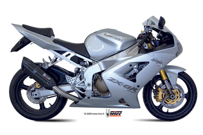 MIVV Slip-on, Suono Black, Standard Exhaust For Kawasaki ZX-6RR / ZX-6R 636 2003-2004