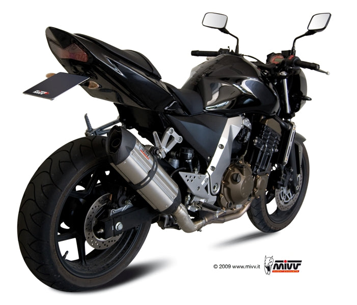 MIVV Slip-on, Suono Stainless Steel, Standard Exhaust For Kawasaki Z750 2004-2006