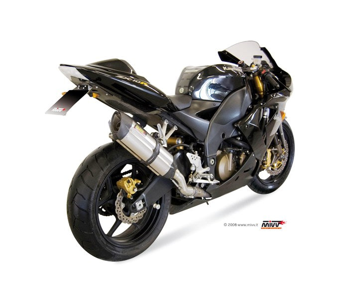 MIVV Slip-on, Suono Stainless Steel, Standard Exhaust For Kawasaki ZX-10 R 2004-2005