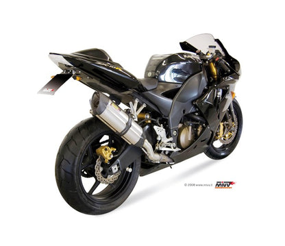 MIVV Slip-on, Suono Stainless Steel, Standard Exhaust For Kawasaki ZX-10 R 2004-2005