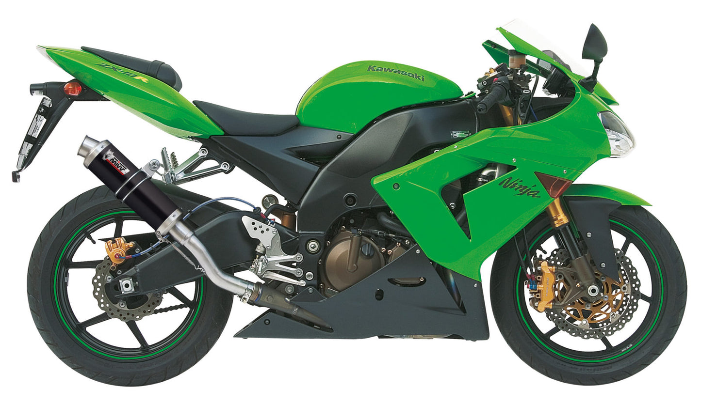 MIVV Slip-on, GP Black, Standard Exhaust For Kawasaki ZX-10 R 2004-2005
