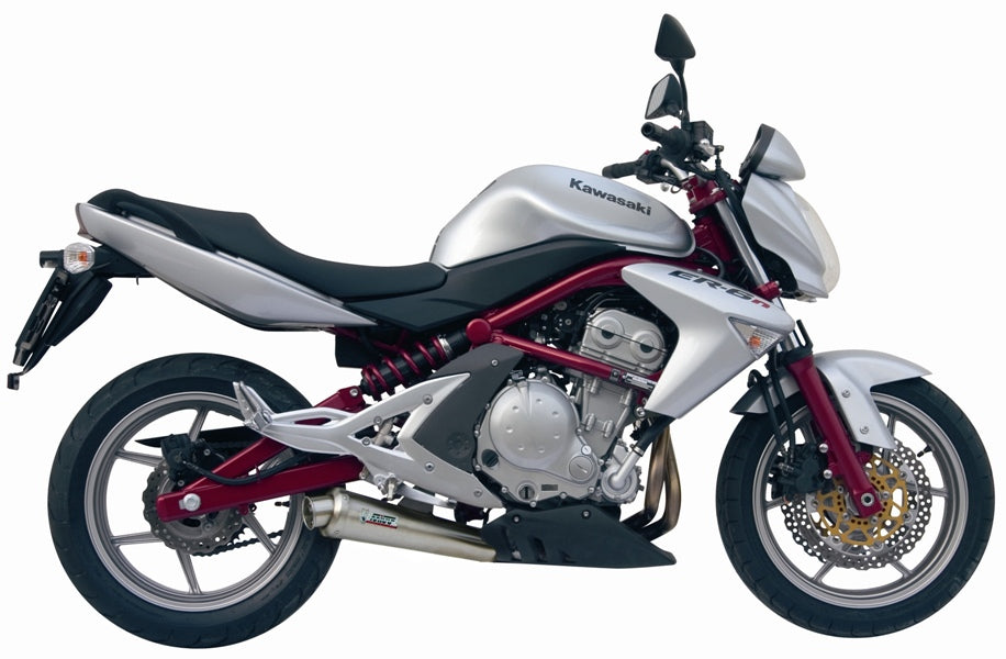 MIVV Slip-on, X-cone Stainless Steel, Standard Exhaust For Kawasaki ER-6N / F 05-11, Versys 650 06-14