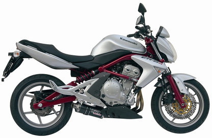 MIVV Slip-on, Oval Carbon, Standard Exhaust For Kawasaki ER-6N / F 05-11, Versys 650 06-14