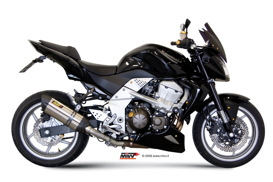 MIVV Slip-on, Suono Stainless Steel, Standard Exhaust For Kawasaki Z750 2007-2014