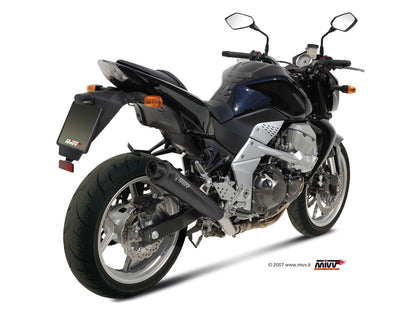 MIVV Slip-on, X-cone Black, Standard Exhaust For Kawasaki Z750 2007-2014
