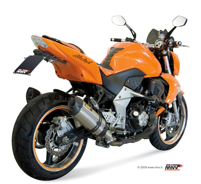 MIVV 2 Slip-on, Suono Stainless Steel, Standard Exhaust For Kawasaki Z1000 2007-2009