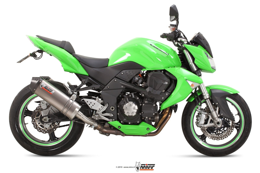 MIVV 2 Slip-on, Oval Titan, Standard Exhaust For Kawasaki Z1000 2007-2009