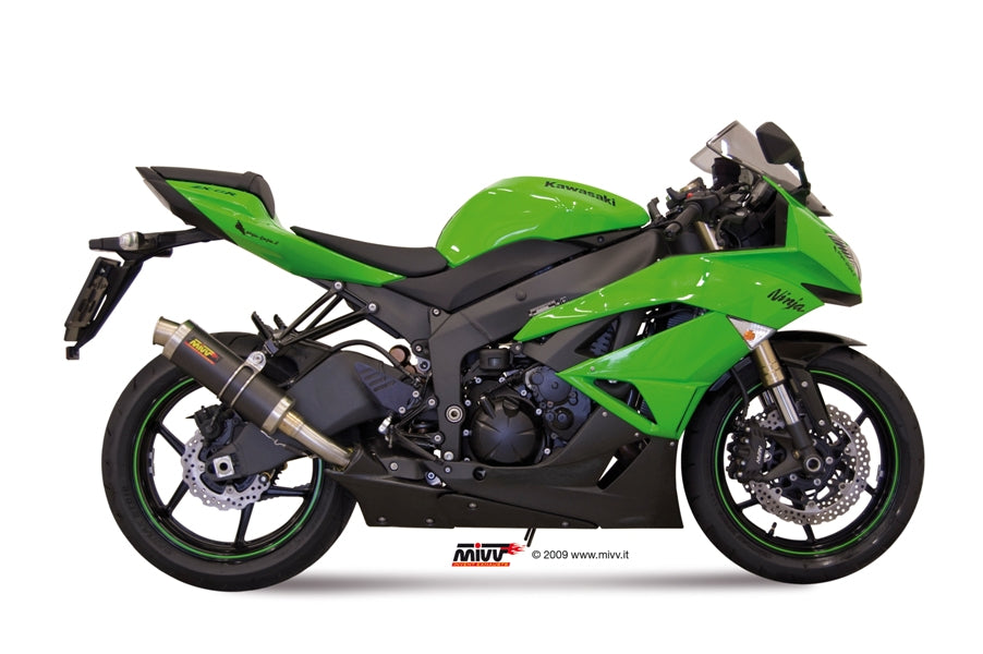 MIVV Slip-on, GP Carbon, Standard Exhaust For Kawasaki ZX-6R 09-16, ZX-6R 636 13-16