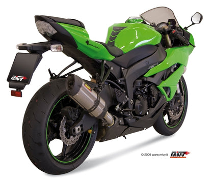 MIVV Slip-on, Suono Stainless Steel, Standard Exhaust For Kawasaki ZX-6R 09-16, ZX-6R 636 13-16