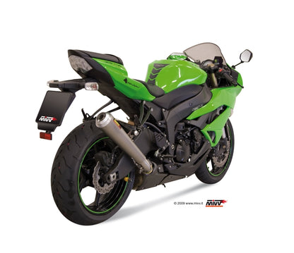 MIVV Slip-on, X-cone Stainless Steel, Standard Exhaust For Kawasaki ZX-6R 2009-2016
