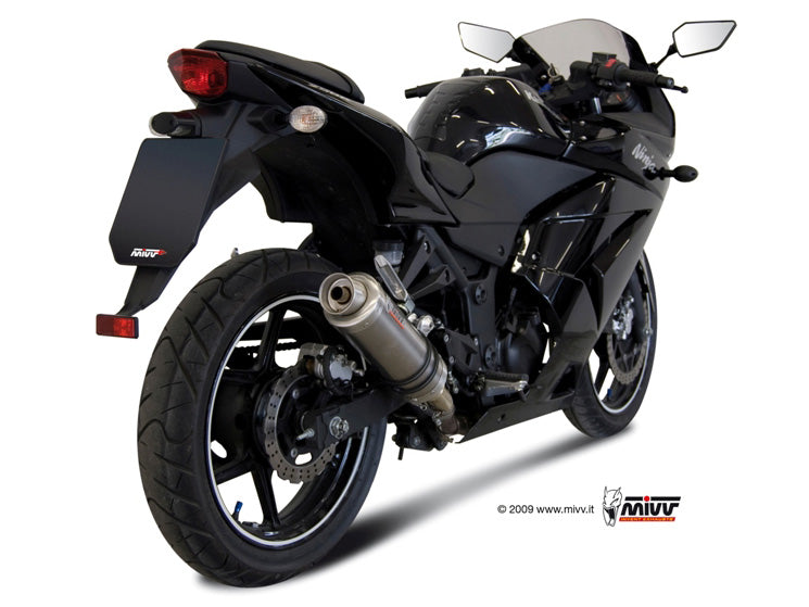 MIVV Slip-on, GP Titan, Standard Exhaust For Kawasaki Ninja 250R 2008-2013