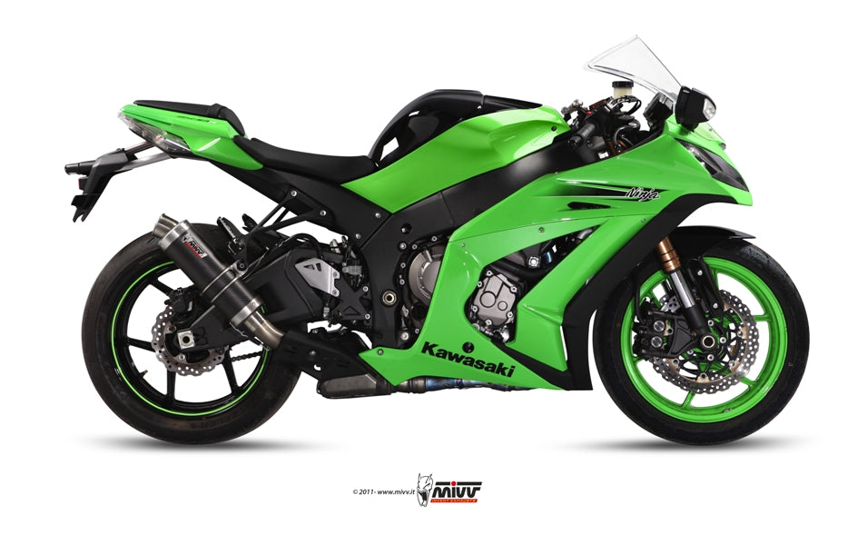 MIVV Slip-on, GP Carbon, Standard Exhaust For Kawasaki ZX-10 R 2011-2015