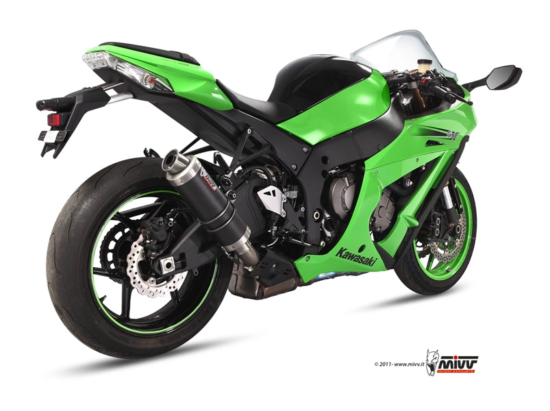 MIVV Slip-on, GP Carbon, Standard Exhaust For Kawasaki ZX-10 R 2011-2015