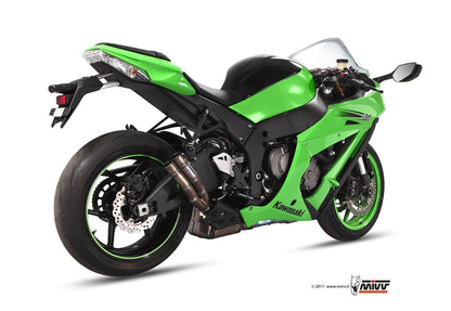 MIVV Slip-on, Double Gun Titanium, Standard Exhaust For Kawasaki ZX-10 R 2011-2015